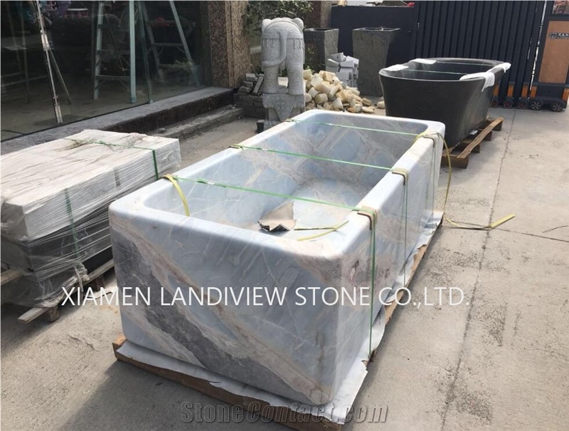 White Stone Bathtub