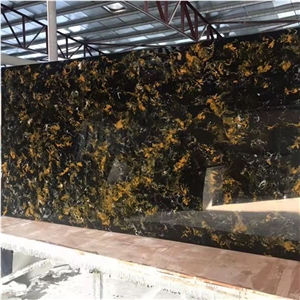 Black Polished Translucent Faux Alabaster Onyx Slabs