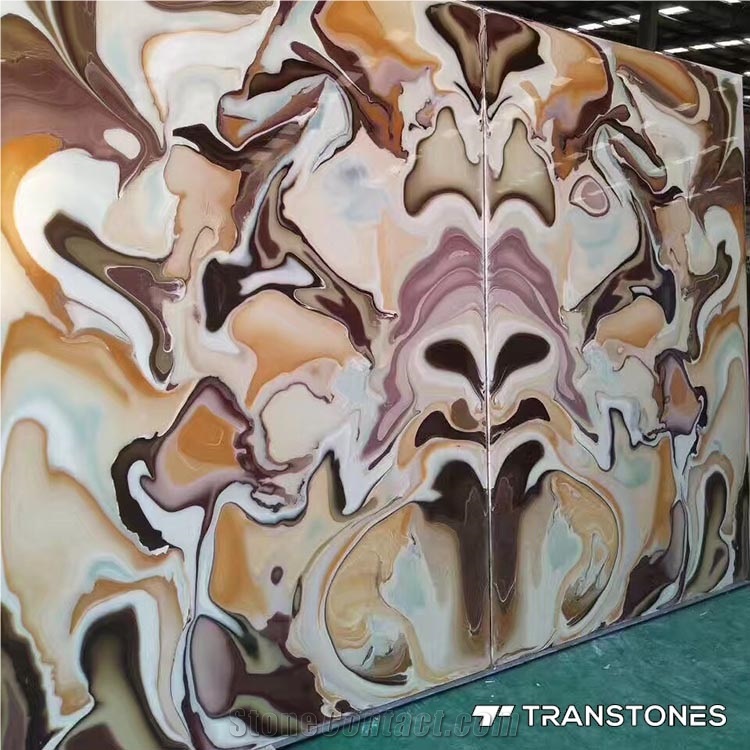 Chinese Style Alabaster Wall Panel Decors Design