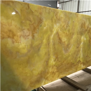 Golden Translucent Artificial Resin Panels