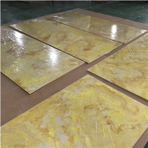 Golden Translucent Artificial Resin Panels