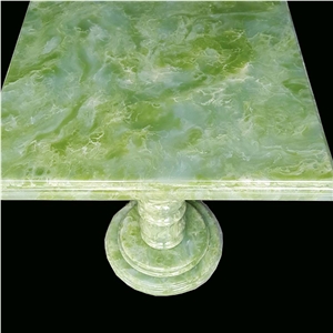 Green Faux Onyx Alabaster