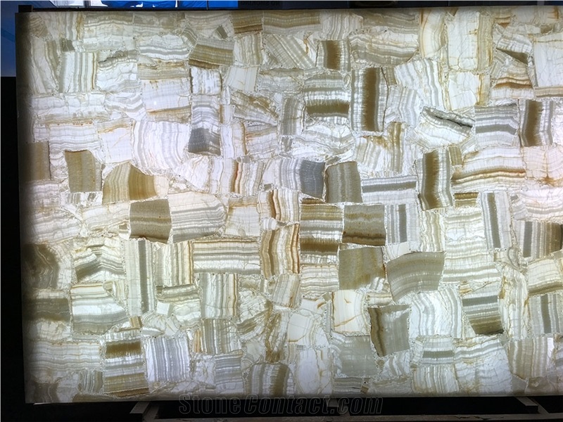 Hot Sale Translucent Polished Faux Onyx Wall Tile