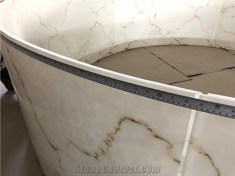 Interior Decorationl Translucent White Alabaster