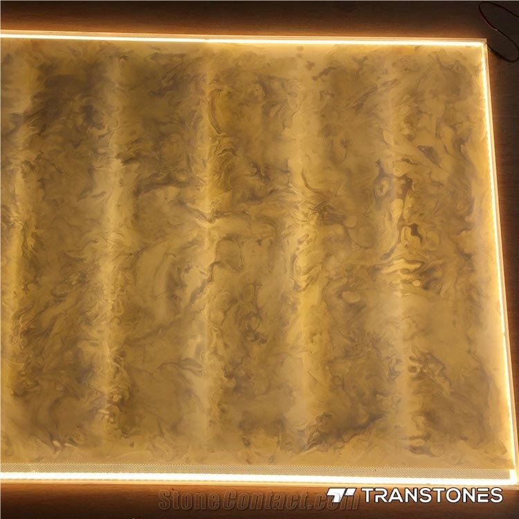 Polished Artificial Alabaster Stone Veneer