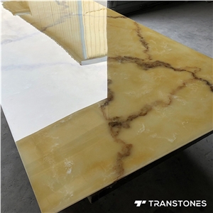 Polished Finishes Faux Onyx Alabaster Stone Tiles