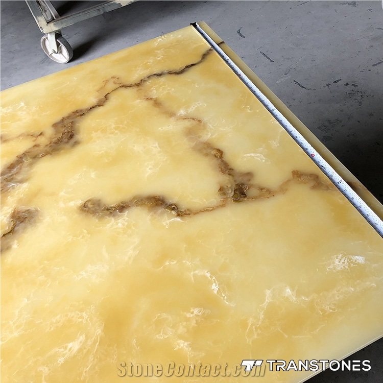 Polished Finishes Faux Onyx Alabaster Stone Tiles