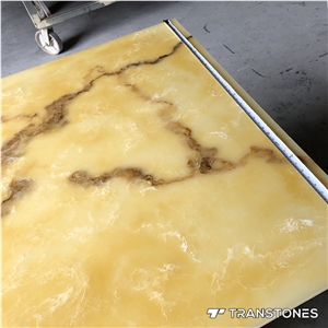 Polished Finishes Faux Onyx Alabaster Stone Tiles