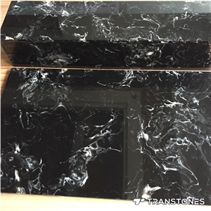 Polished Surface Black Faux Onyx Sheet Alabaster