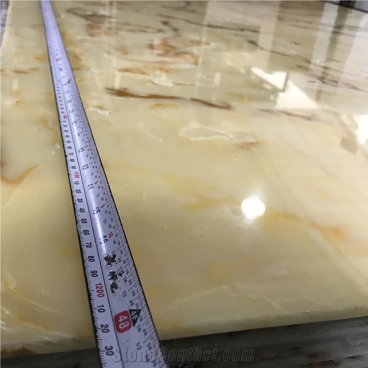 Polished Translucent Artificial Alabaster Sheet