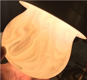 Polished Translucent Artificial Onyx Lighting Box