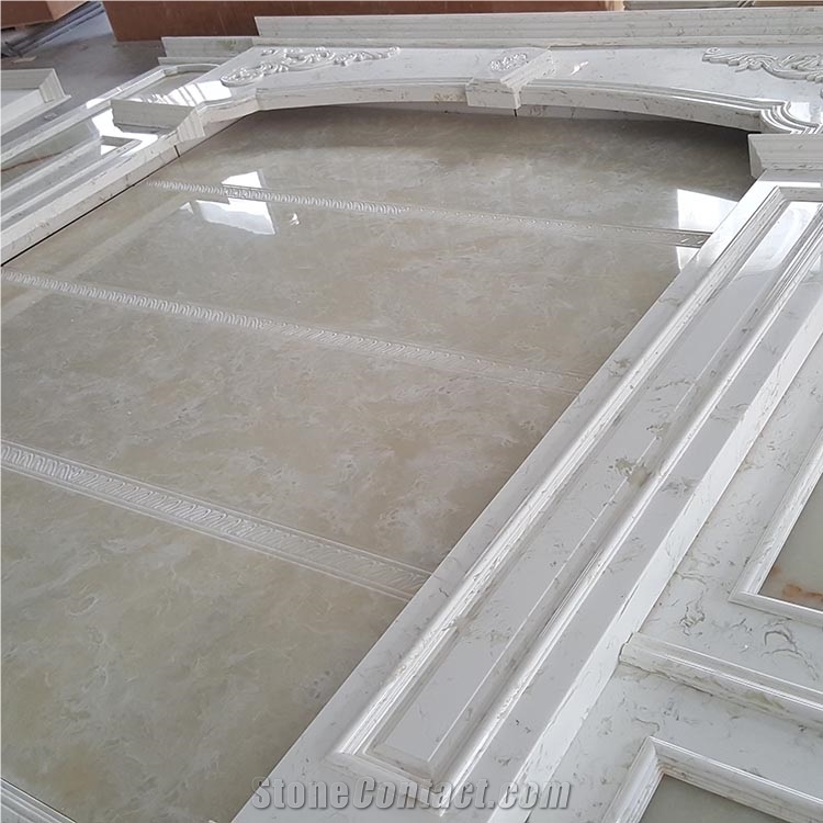 Polished Translucent Artificial Onyx Wall Cladding