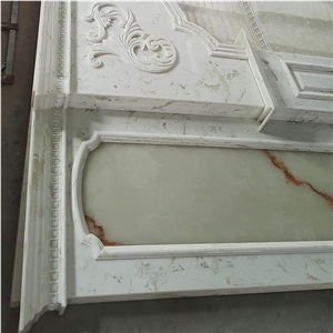Polished Translucent Artificial Onyx Wall Cladding