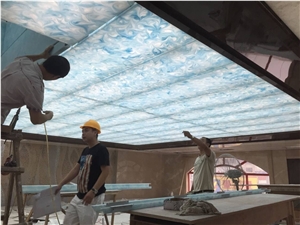 Polished Translucent Faux Onyx Ceiling Panel
