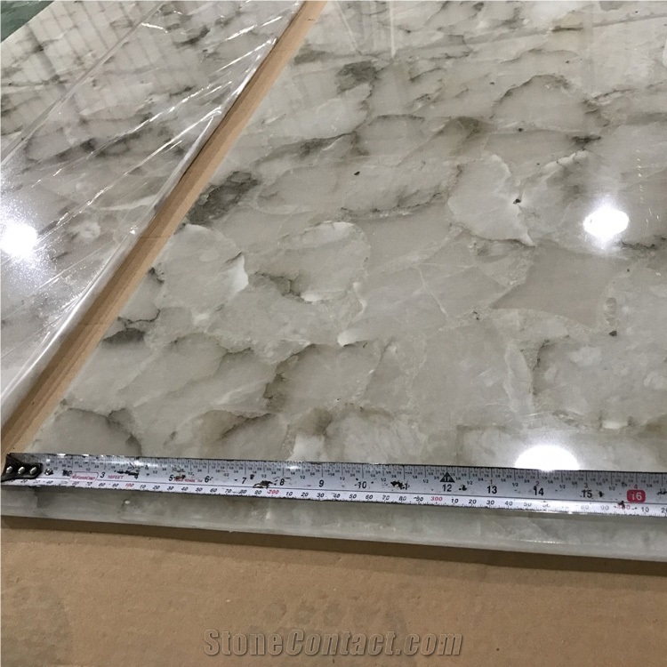 Translucent Artificial Onyx Wall Building Stone
