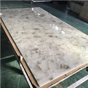 Translucent Artificial Onyx Wall Building Stone