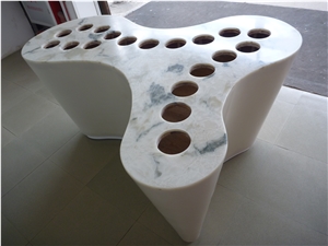 Translucent Faux Alabaster Condiment Bar