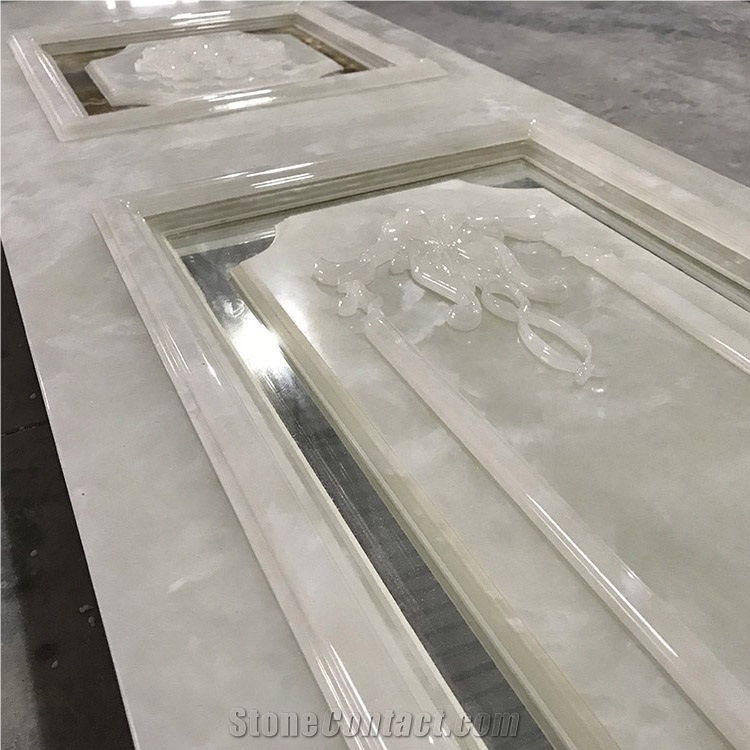 Translucent Faux Alabaster Lobby Wall Panel