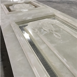 Translucent Faux Alabaster Lobby Wall Panel