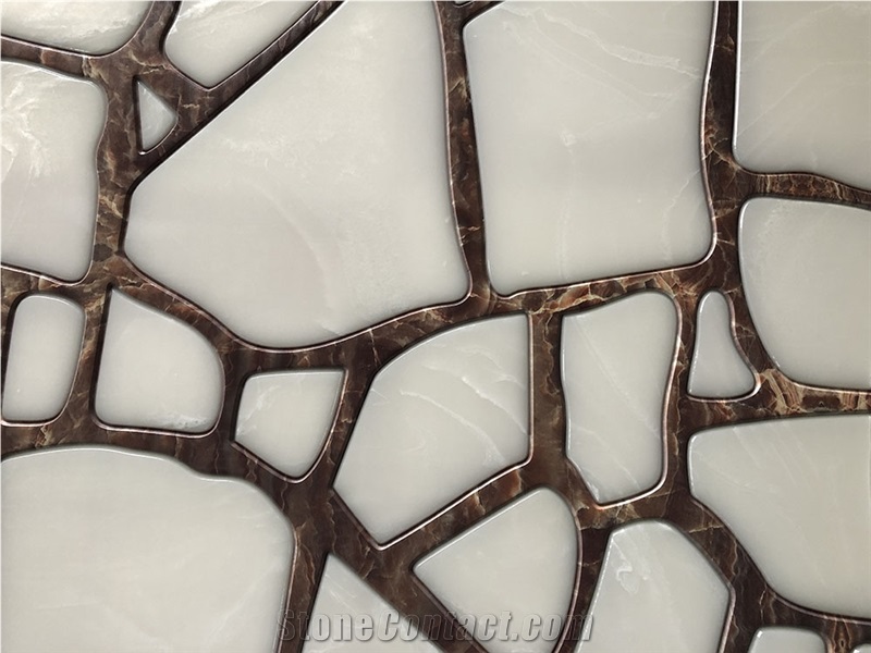 Translucent Polished White Alabaster Wall Covering