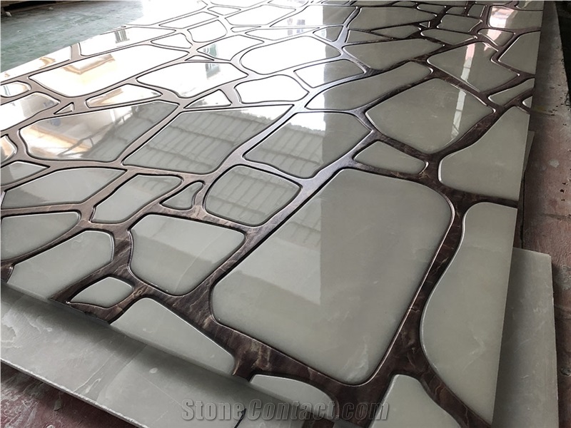 Translucent Polished White Alabaster Wall Covering