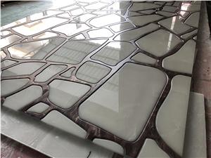 Translucent Polished White Alabaster Wall Covering
