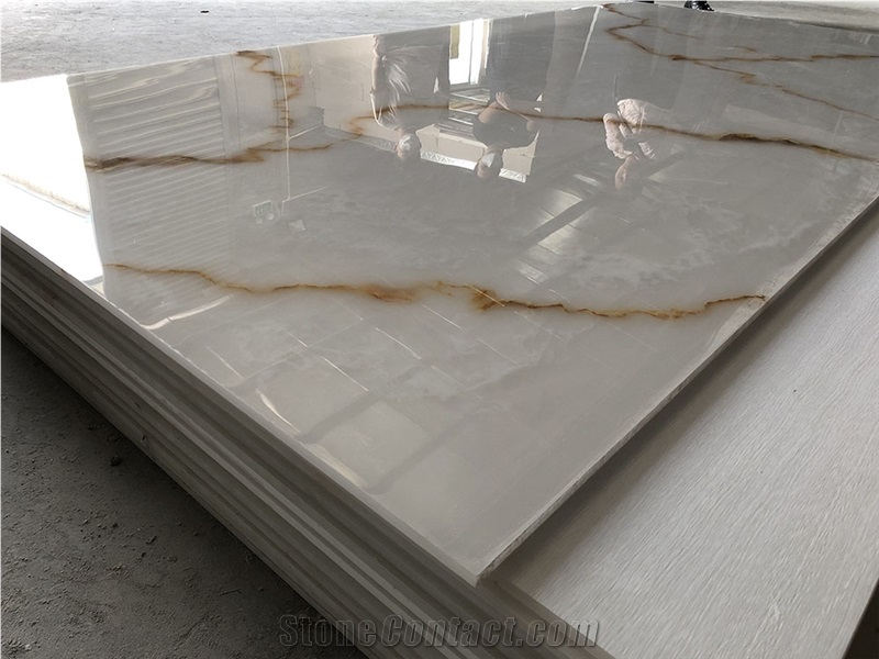Transtones Polished High Gloss Faux Alabaster Sheet