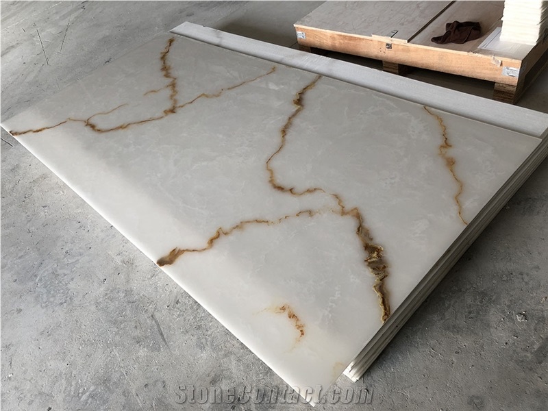Transtones Polished High Gloss Faux Alabaster Sheet