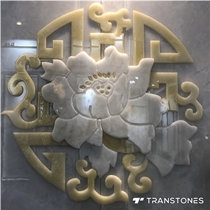 Transtones Translucent Panels for Reception Desk