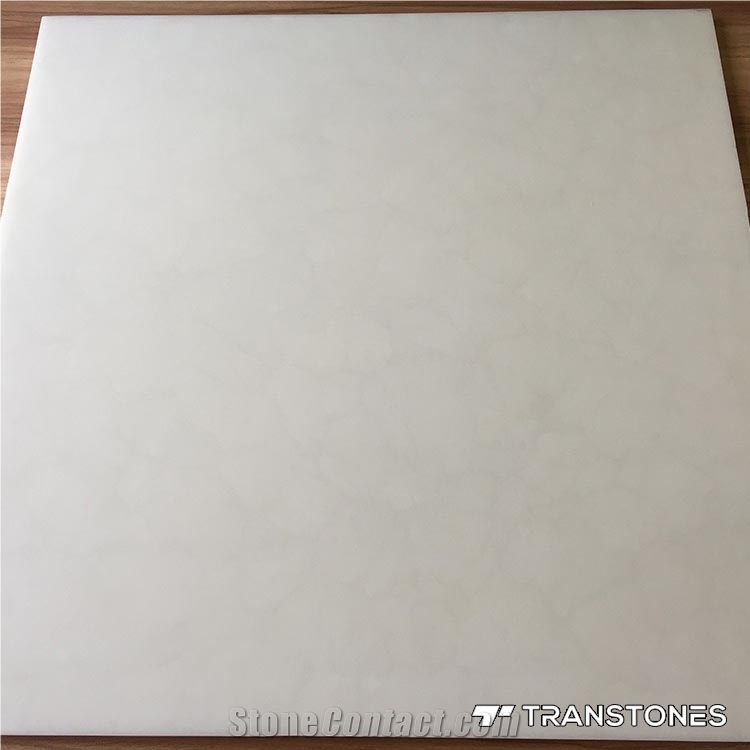 White Translucent Artificial Onyx Lighting Box