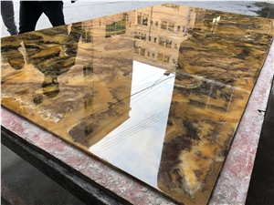 Wholesale Translucent Yellow Faux Onyx Sheet Price