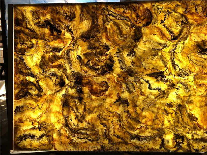 Wholesale Translucent Yellow Faux Onyx Sheet Price