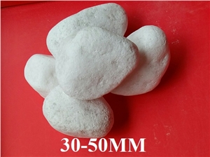 Snow White Pebble Stone 30-50mm Snow White Pebble Stone 30-50mm