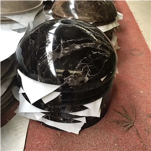 China Nero Portoro Marble Round Basins