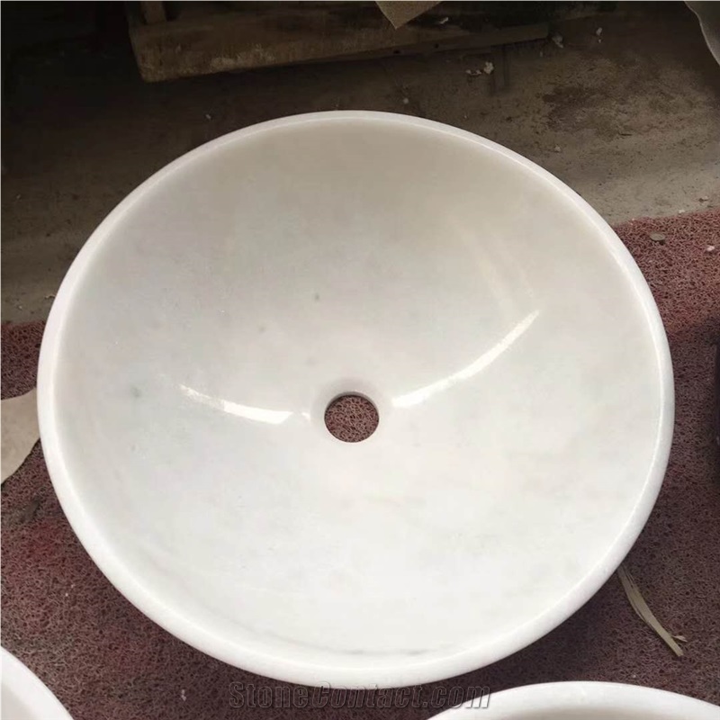 China White Marbe Basin