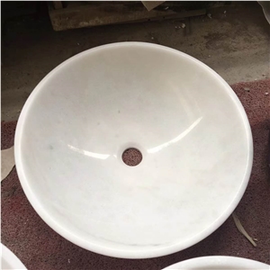 China White Marbe Basin