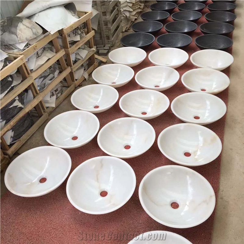China White Marbe Basin