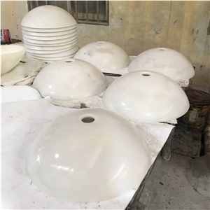 China White Marbe Basin