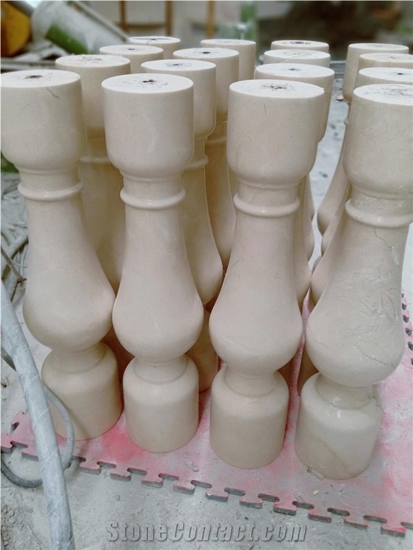 Stone Spain Cream Marfil Marble Balustrades