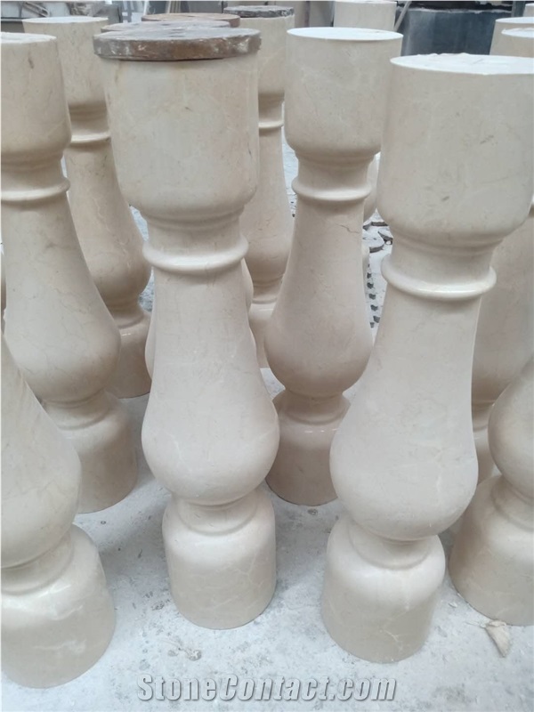Stone Spain Cream Marfil Marble Balustrades