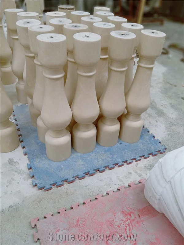 Stone Spain Cream Marfil Marble Balustrades