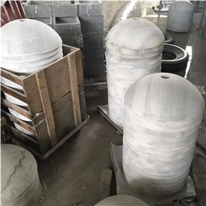 White Line Marble Basin