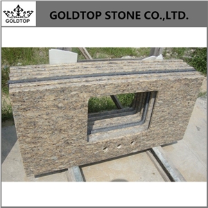 Giallo Santa Cecilia Dark Granite Bath Vanity Tops