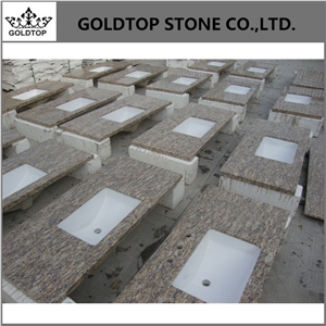 Giallo Santa Cecilia Dark Granite Bath Vanity Tops