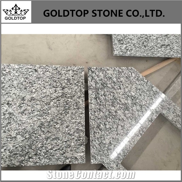 Spray Wave White Granite Countertop