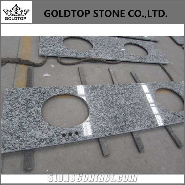 Spray Wave White Granite Countertop