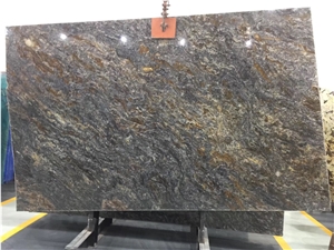Expensive Brazil Stone Platinum Gold Granite Tabletop