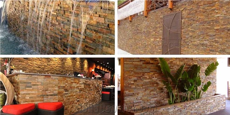 Multicolor Rust Slate Cultured Stone