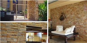 Multicolor Rust Slate Cultured Stone