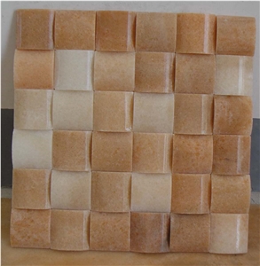 Sunset Red Marble Mosaic Tiles